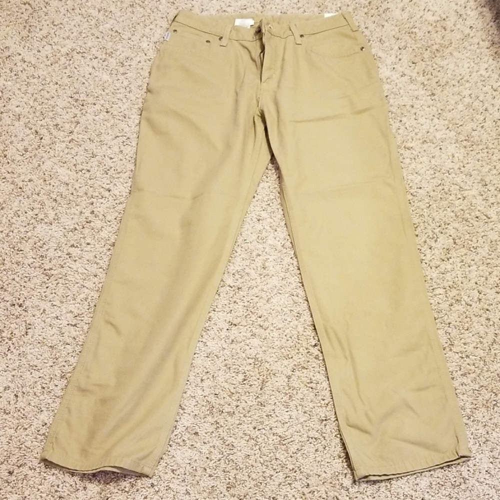 Carhartt relaxed fit canvas carpenter jean 12x32